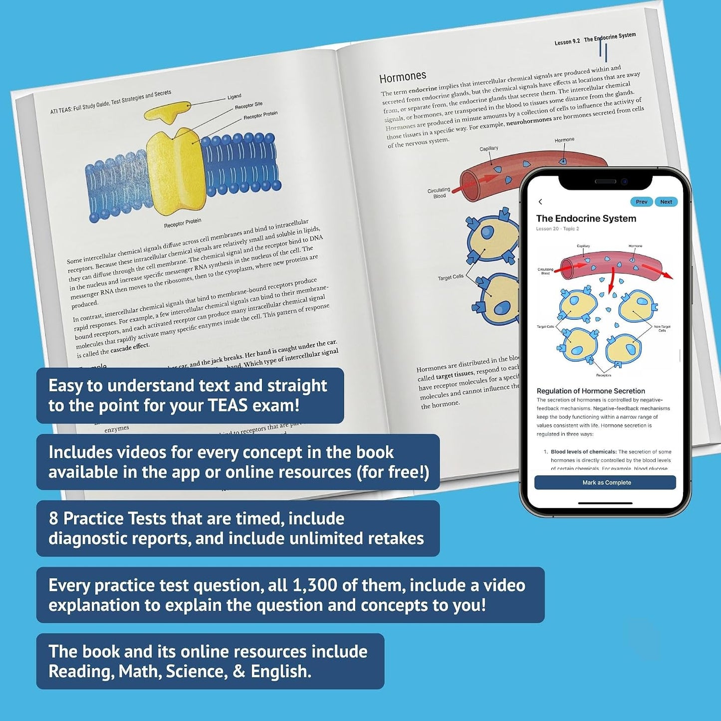 ATI TEAS 7 Study Guide 2026 (Full Color) | Smart Edition Nursing Prep