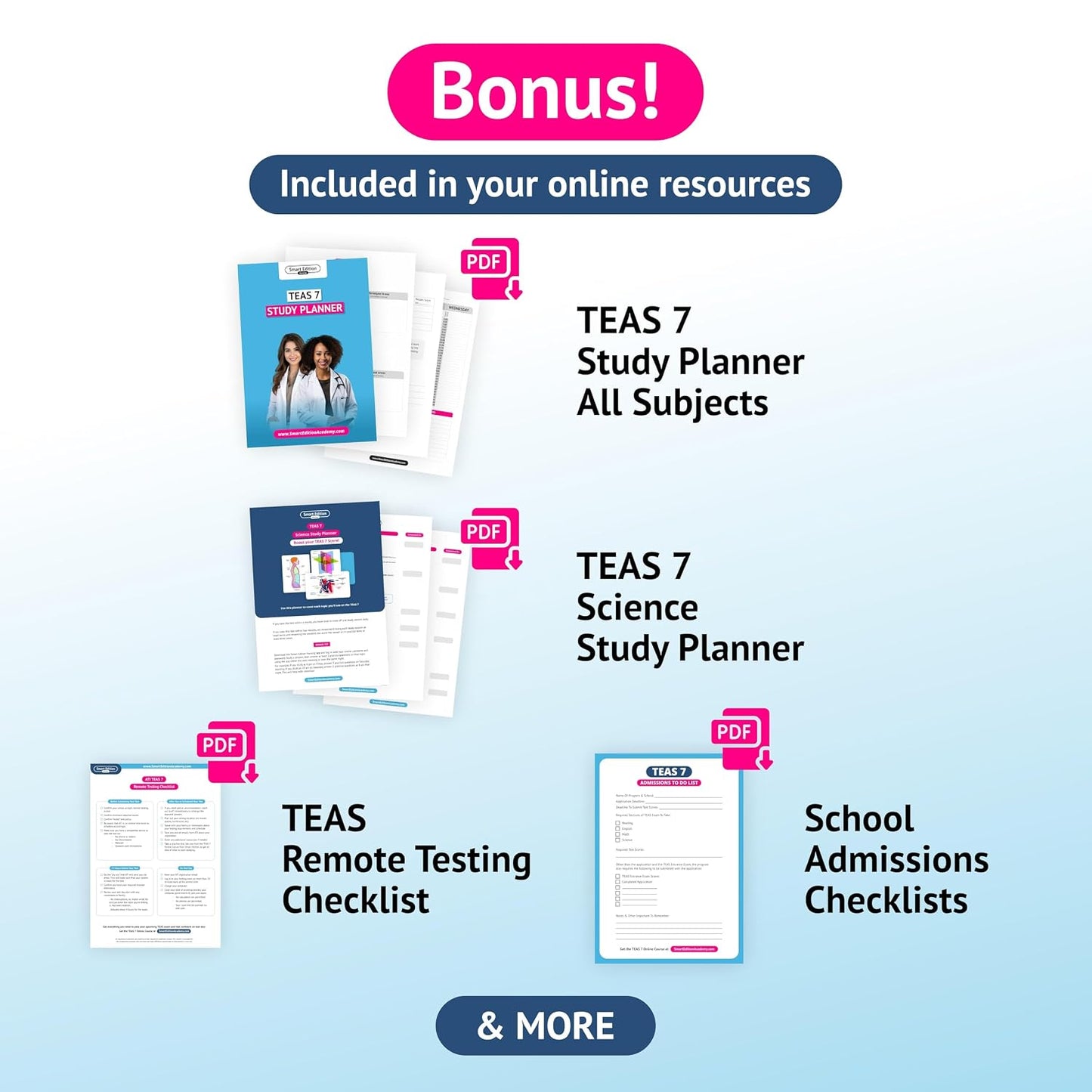ATI TEAS 7 Study Guide 2026 (Full Color) | Smart Edition Nursing Prep